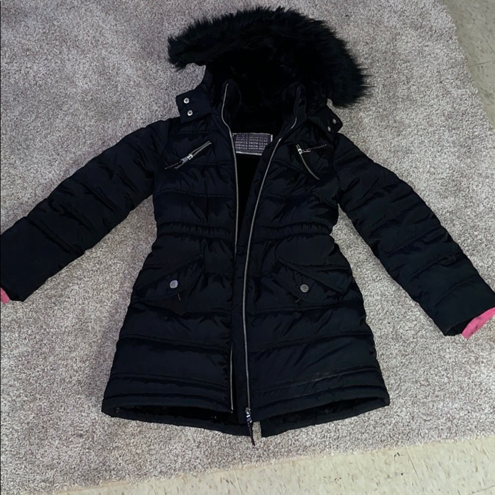 Justice snow gear winter coat size 10 girls